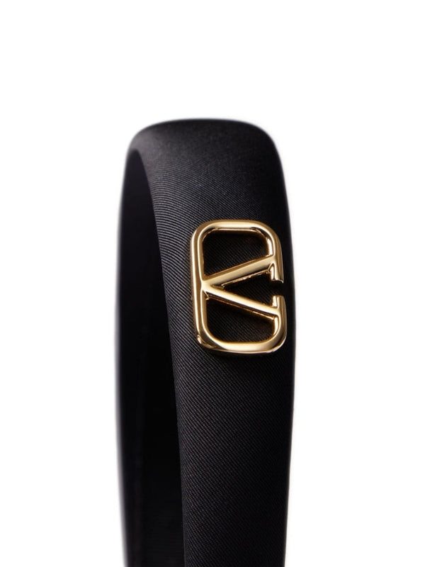 V Logo Silk Hair Band