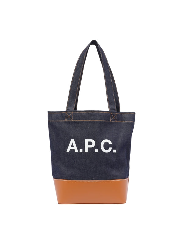 Axel Logo Denim Small Tote Bag