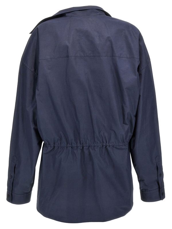 Twist Wrap
  Detail Shirt Mini Dress