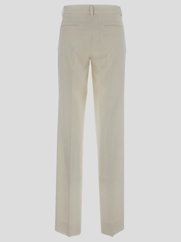 White Wool Pants