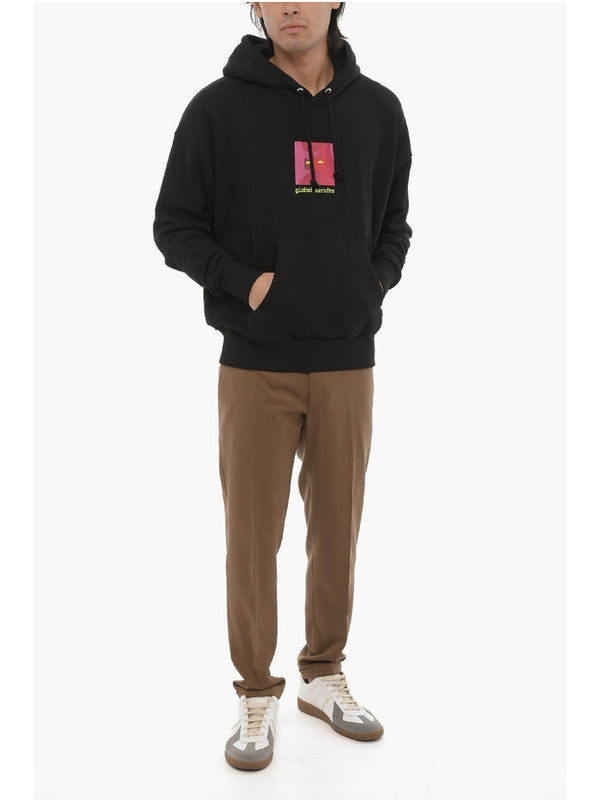 Printing Detail Cotton Hoodie