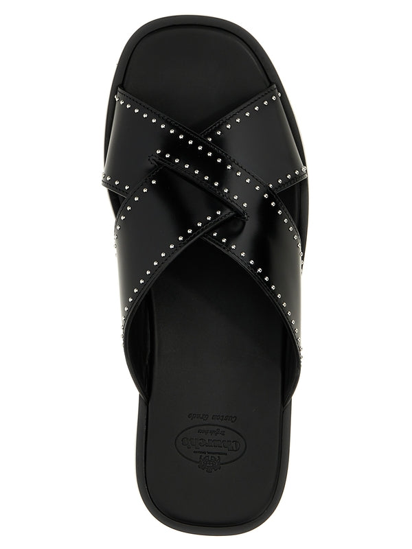 Stud Cross
  Band Sandals