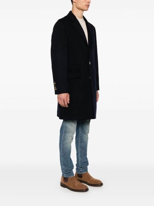 Single Breasted Wool Coat