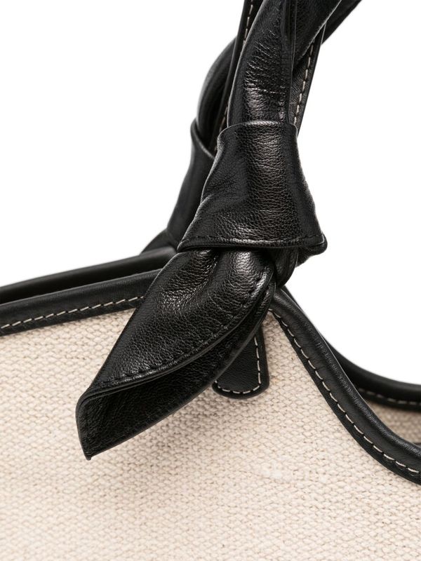 Leather Tie
  Canvas Tote Bag