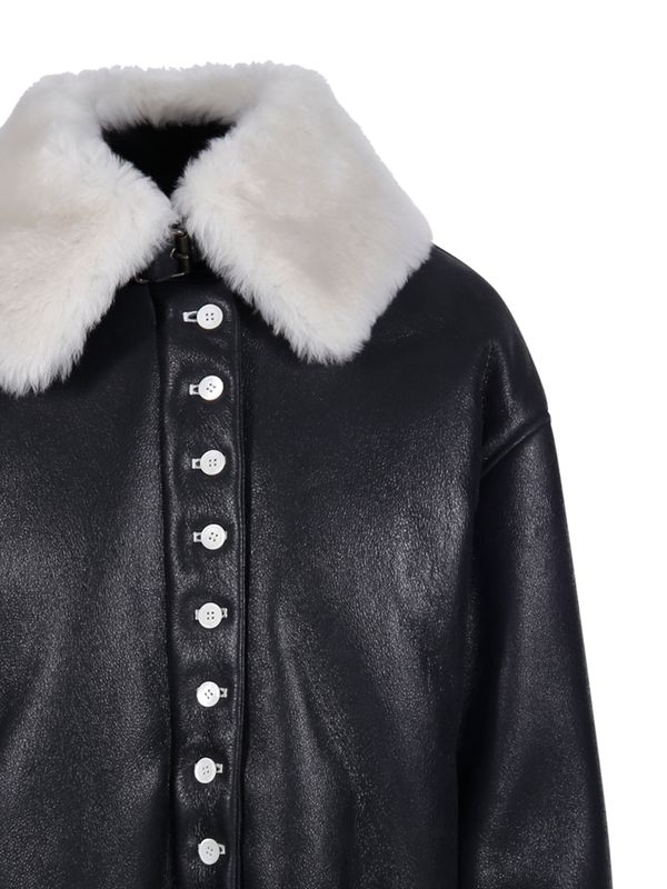 Black Lambskin Shearling Jacket