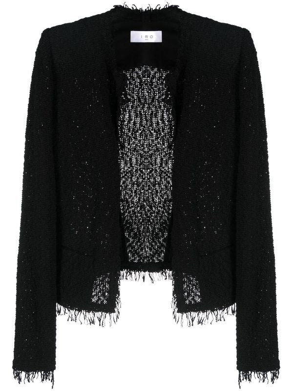 Shavani Tweed Fringe Jacket