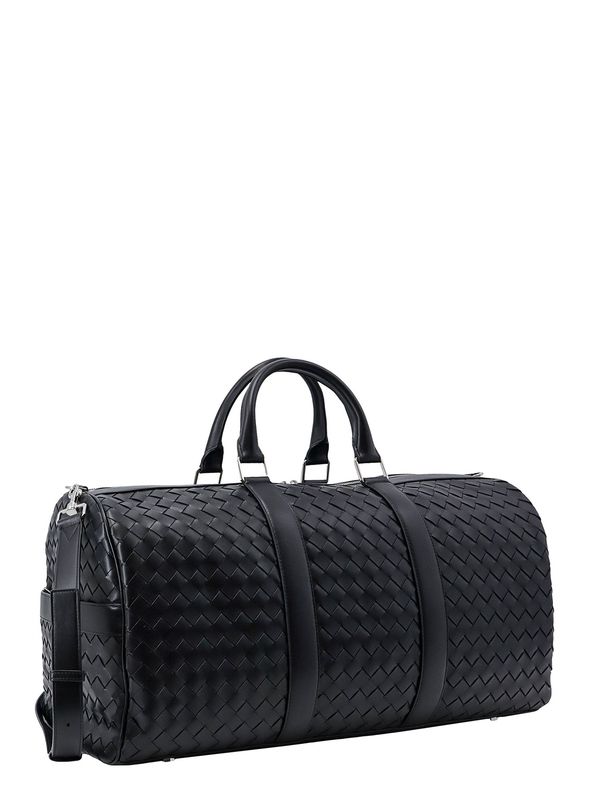 Intrecciato Leather Duffel Bag