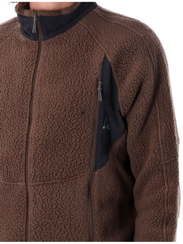 High-Neck Zip Fleece Jacket