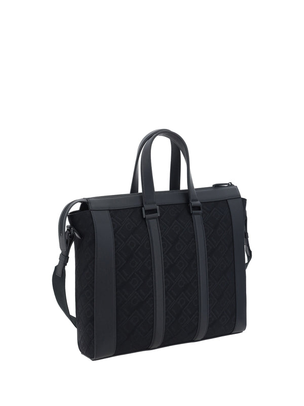 Jacquard Panel Briefcase