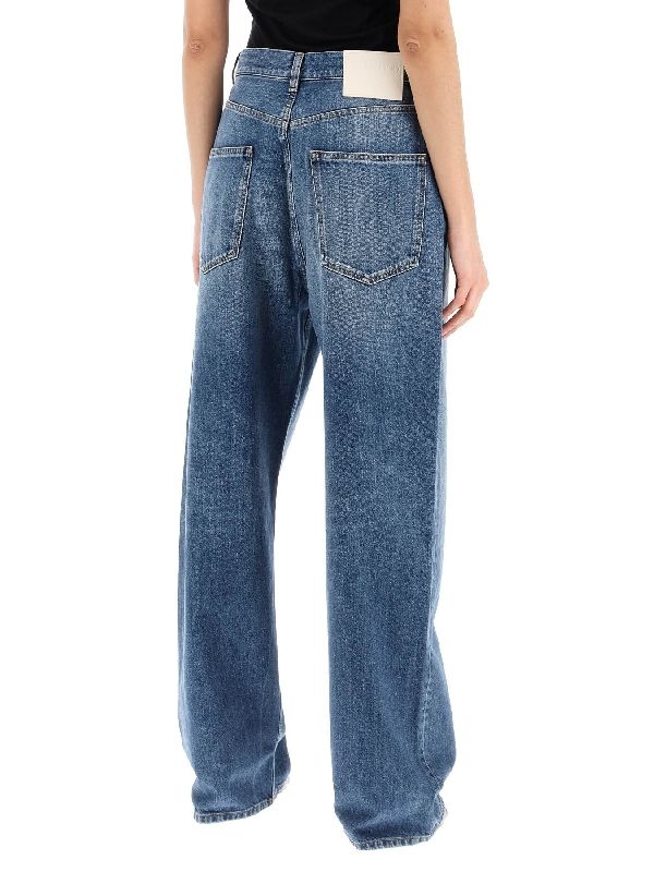 Wide Wash Denim Pants - Jente