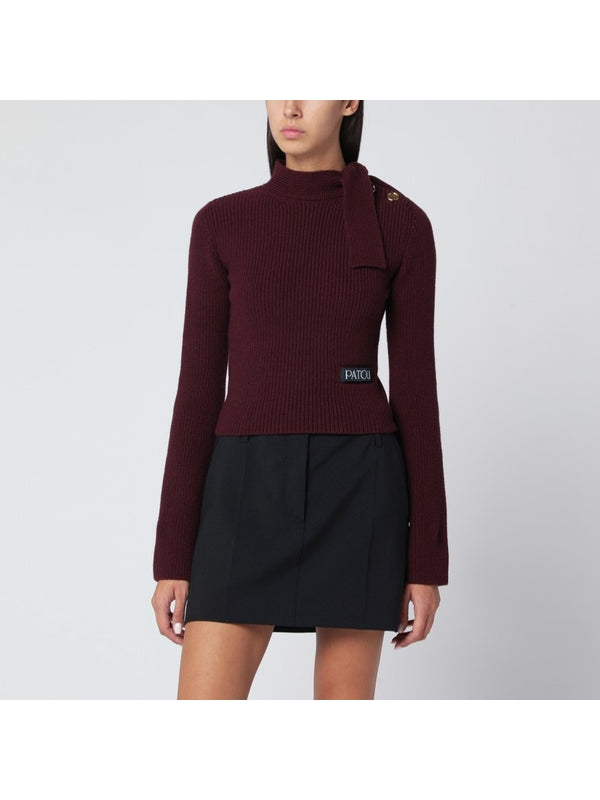 Patou Burgundy Knitted