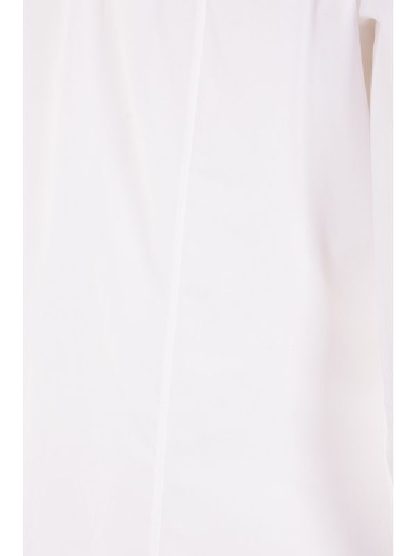 White Cotton Poplin Shirt