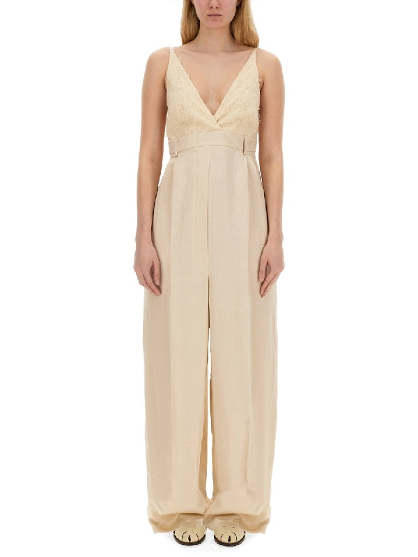 Malfile Linen Blend Jumpsuit