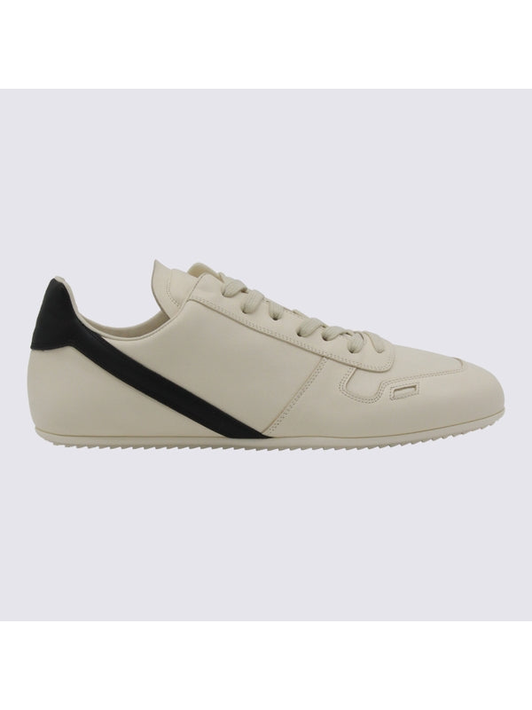 Rick Owens White Low Top Sneakers