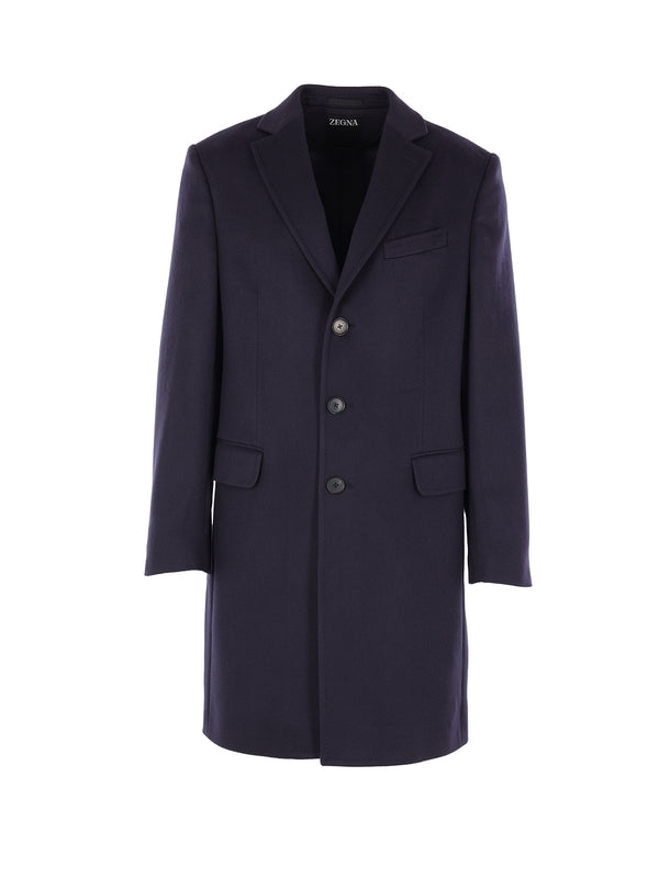 Z Zegna Navy Coats