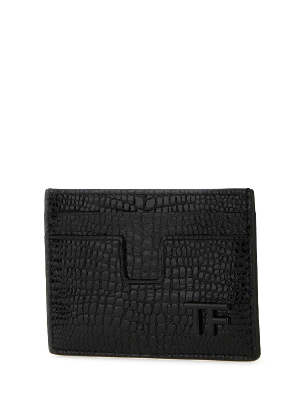 WALLETS YT232LGO050L 1N001 Black Card holders