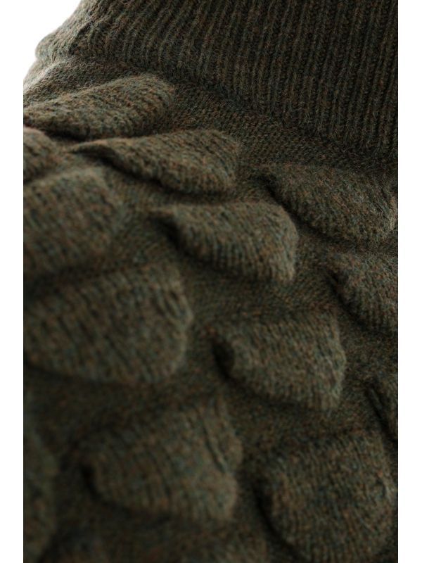 High-Neck Wool Knit