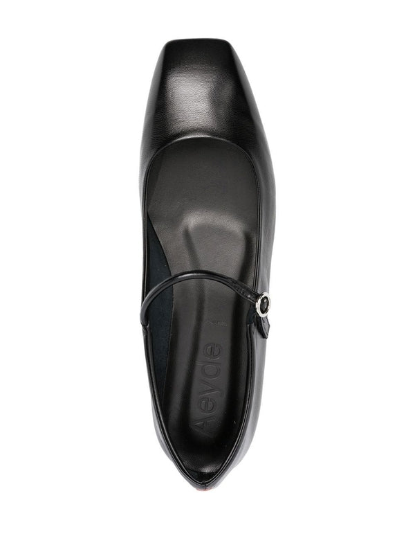 Aeyde Black Flat Shoes