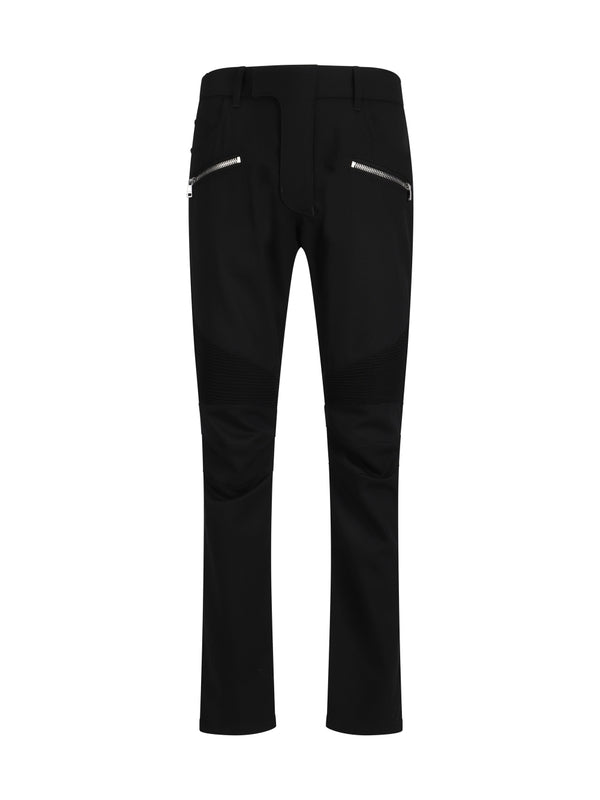 BALMAIN - Stretch Wool Pants - Jente