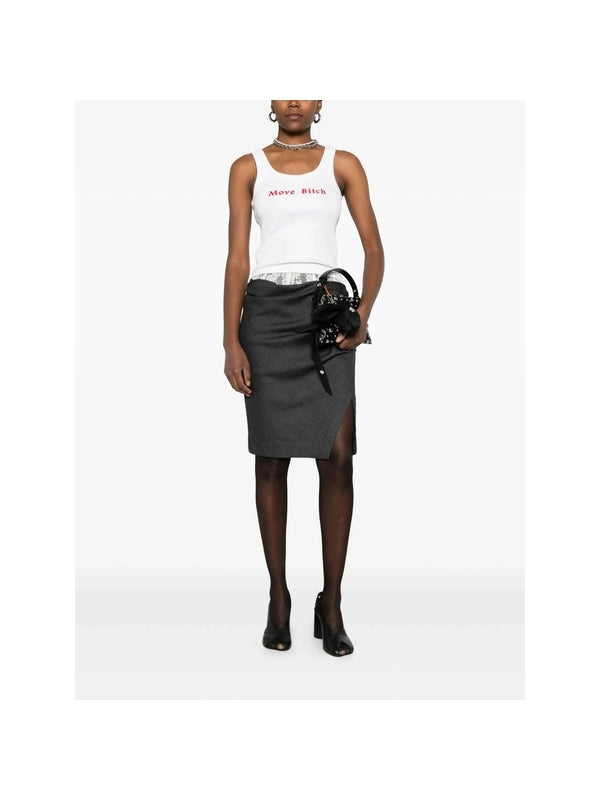 Square-Neck Sleeveless Top