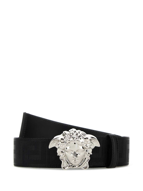 Versace Black Leather Belts