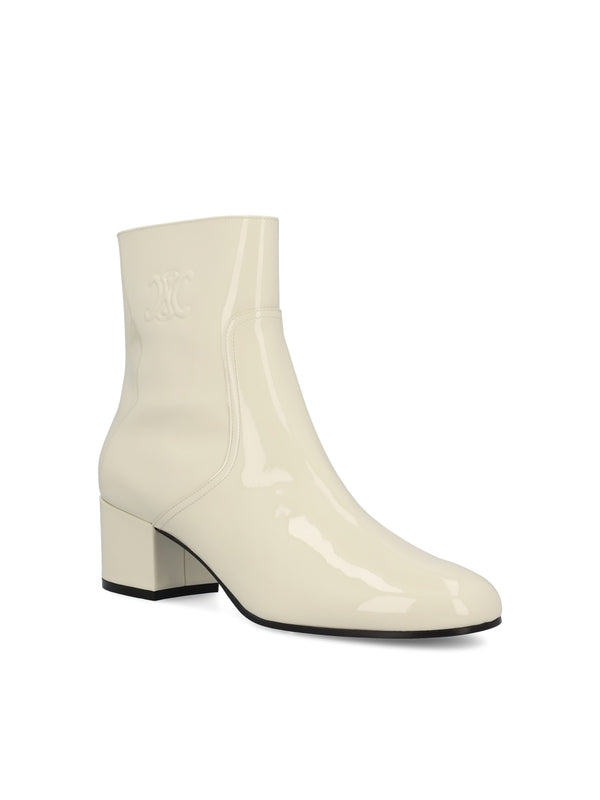 Triopé Logo Leather Ankle Boots