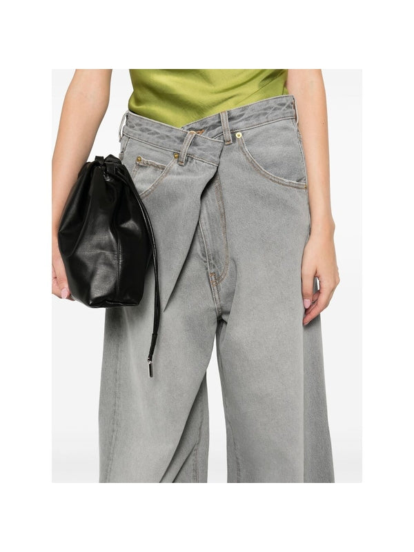 Ines Asymmetrical Denim Pants