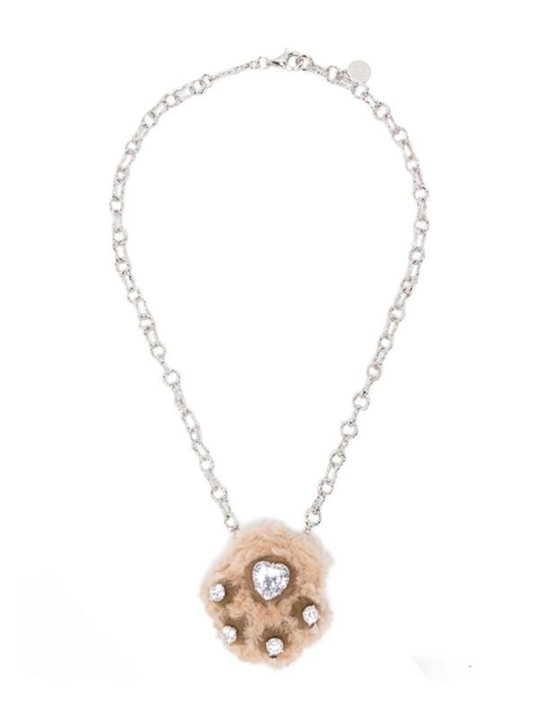 Yvmin Silver Brown Necklaces