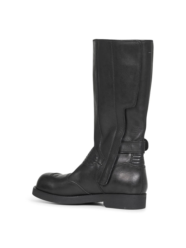 Mm6 Maison Margiela Black Middle Boots