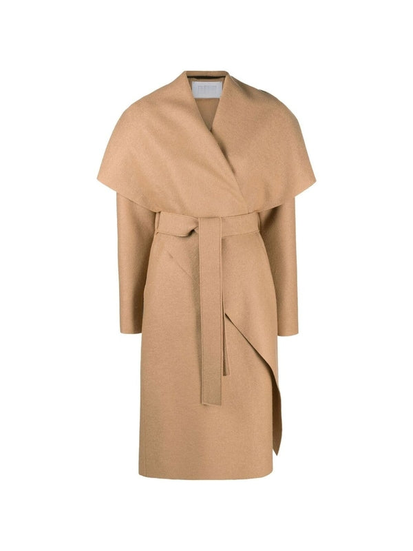 Wrap Wool Belt Coat