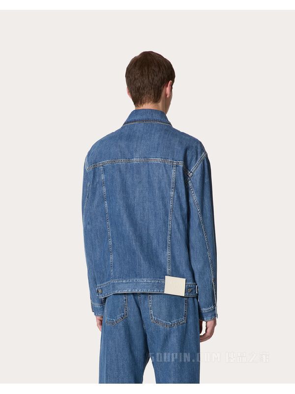 Back Logo Patch Denim Jacket