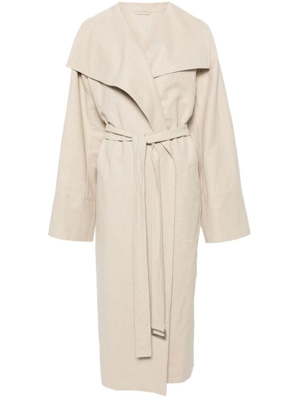 Belt Linen Cotton Coat