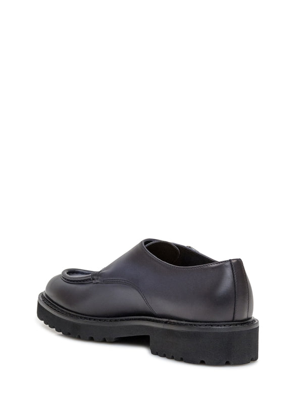 Brushed Leather Monkstrap Shoes