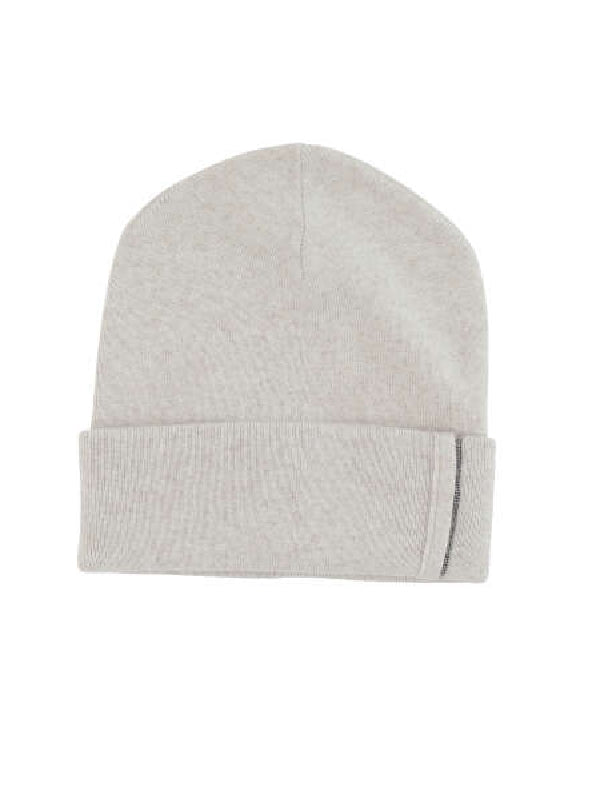 Monili Detail Cashmere Beanie