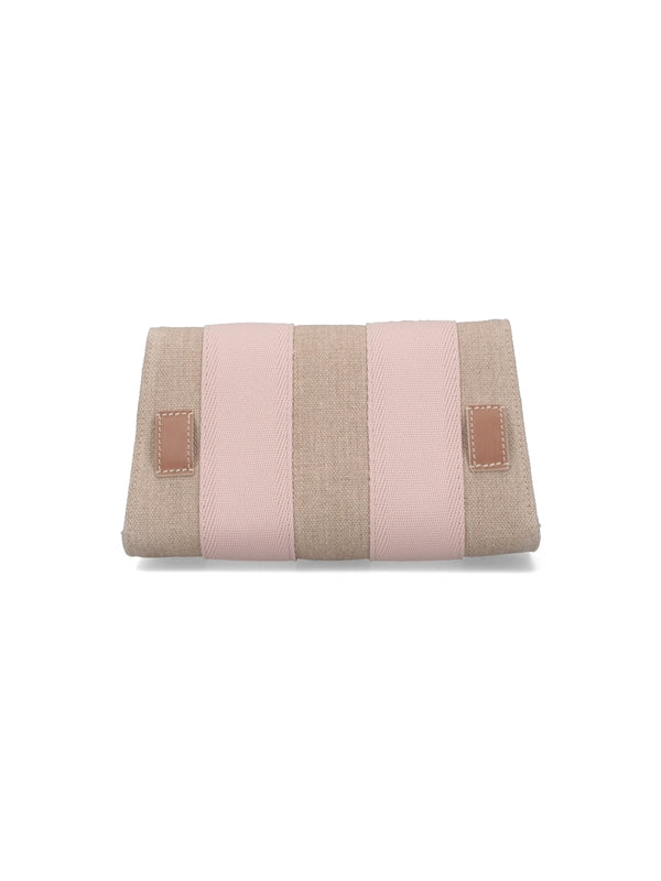 Woody Linen Flap Shoulder Bag