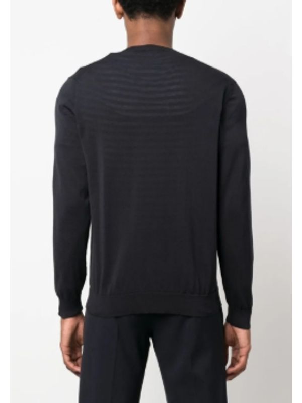 V Neck Cotton Knit Cardigan