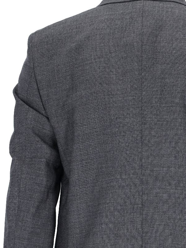 Gray Wool Double-breasted Jacket