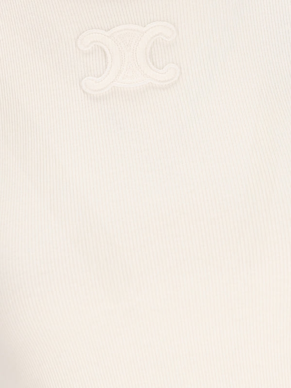 Celine Beige White Sleeveless