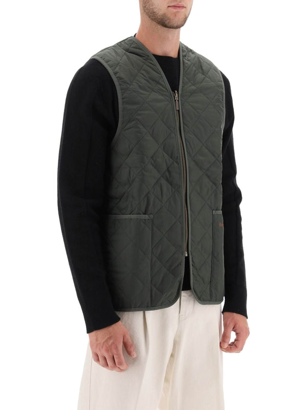 Logo Quilted Zip-Up Vest