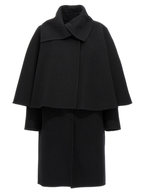 Wool Cashmere Cape Coat