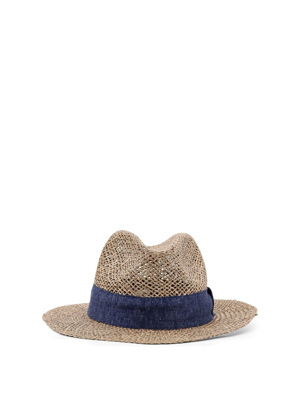 Logo Band Straw Fedora