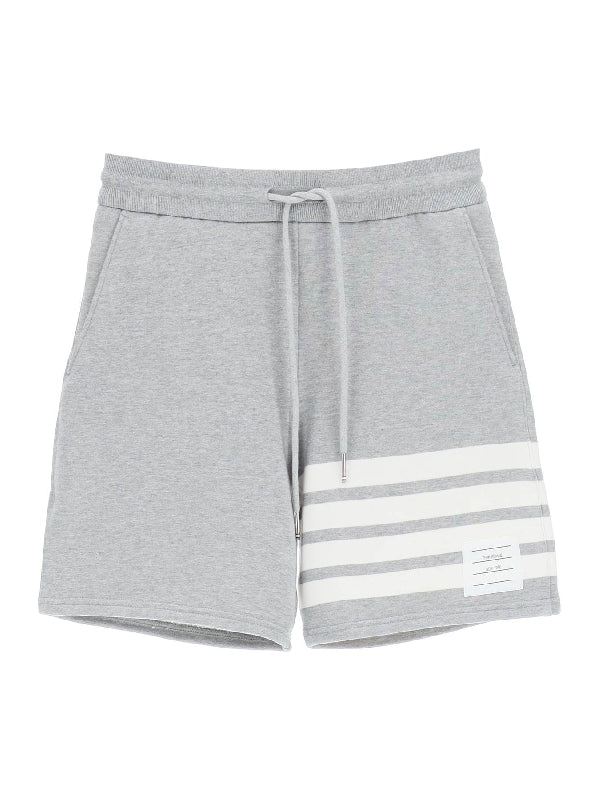 4-Bar Elastic Cotton Shorts - Jente