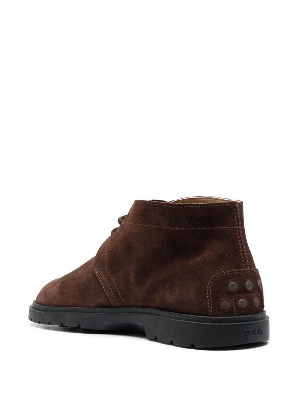 Pebble Tab Suede Desert Boots