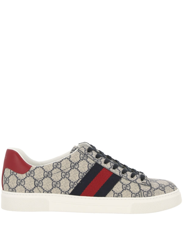 Ace Logo Pattern Sneakers