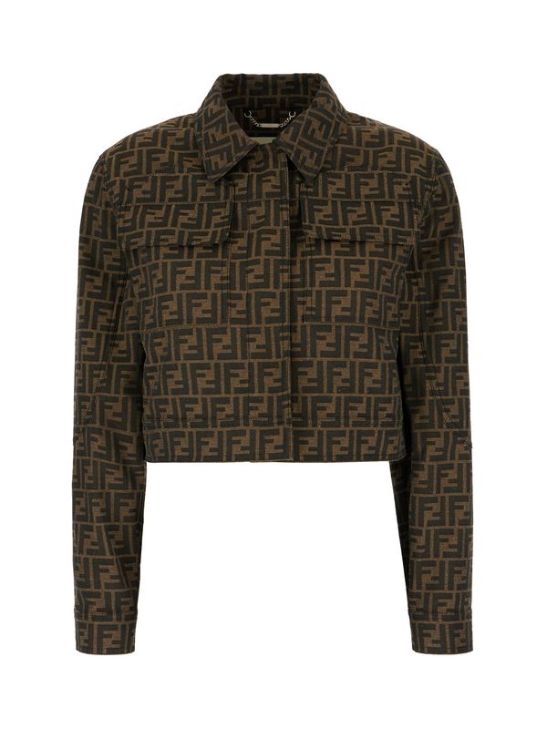 Allover FF Jacquard Trucker
  Jacket