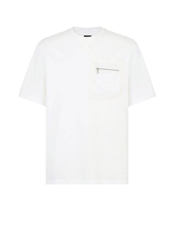 FENDI - FF Zipper Pocket Short Sleeve T-Shirt - Jente