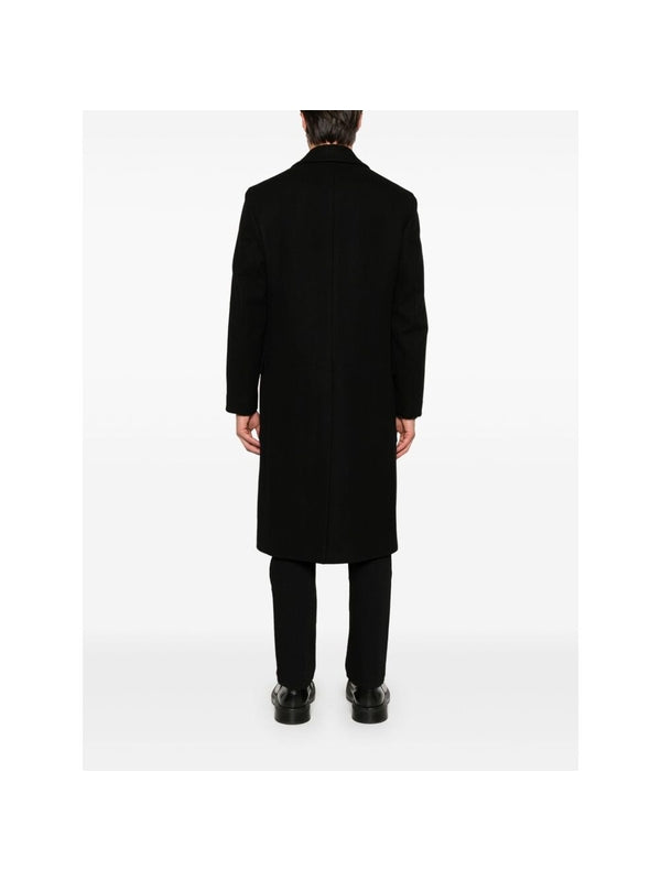 Boutonniere Wool Blend Coat
