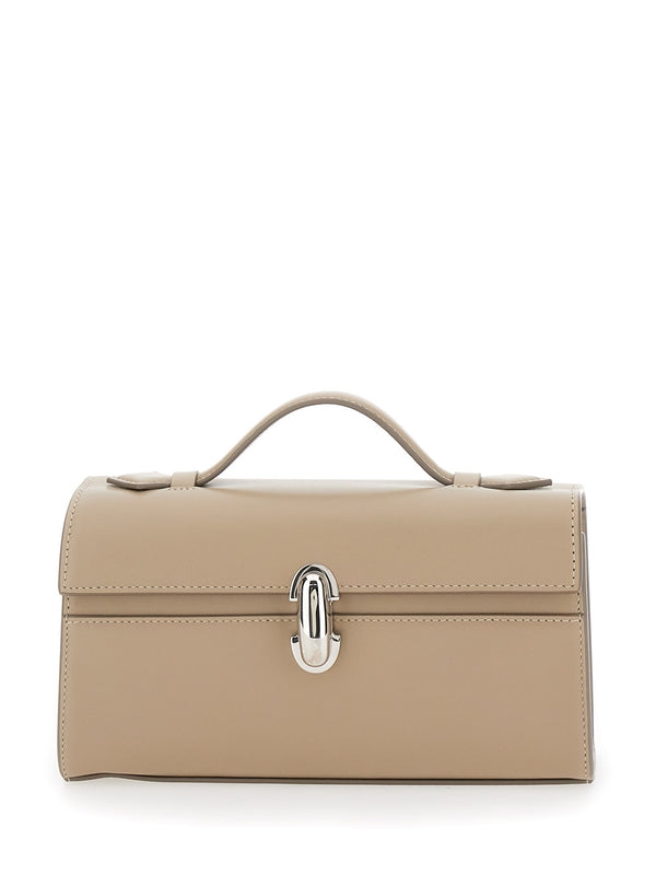 Savette Beige Tote Bags