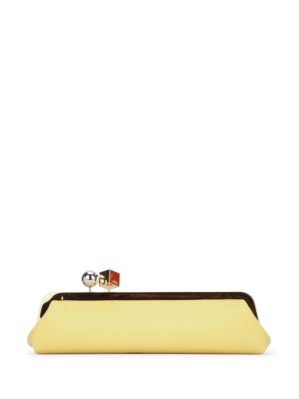 Salon Leather Long Clutch Bag