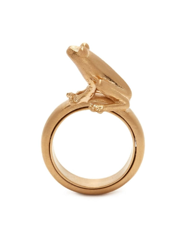 3D Frog Gold Ring